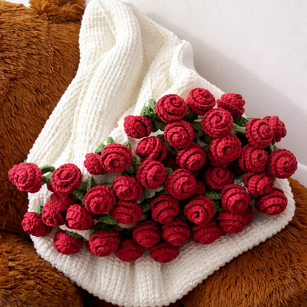 Lovers 'Wrapped In Bloom' Rose Bouquet Blanket